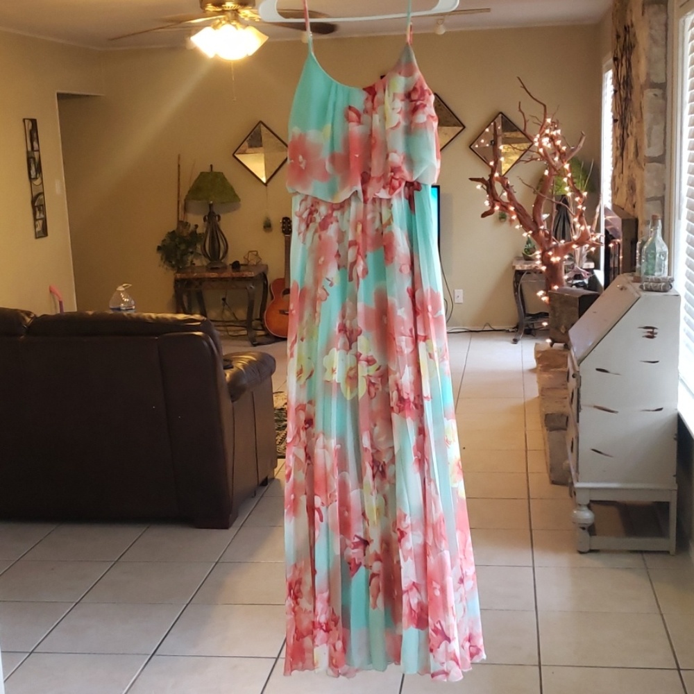 long floral dress